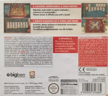 Best of Board Games (Europe) (En,Fr,De,Es,It,Nl) box cover back